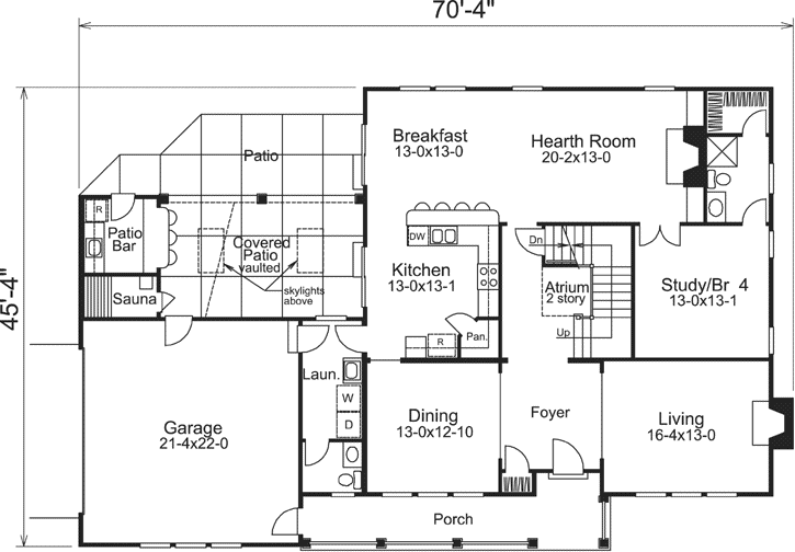 Main Floor Plan: 77-333