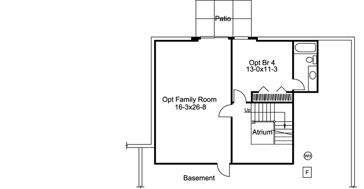 Lower Floor Plan: 77-335