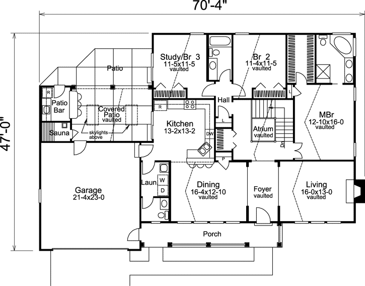 Main Floor Plan: 77-335