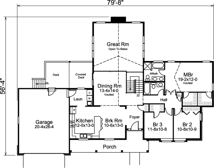 Main Floor Plan: 77-340