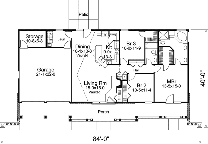 Main Floor Plan: 77-341