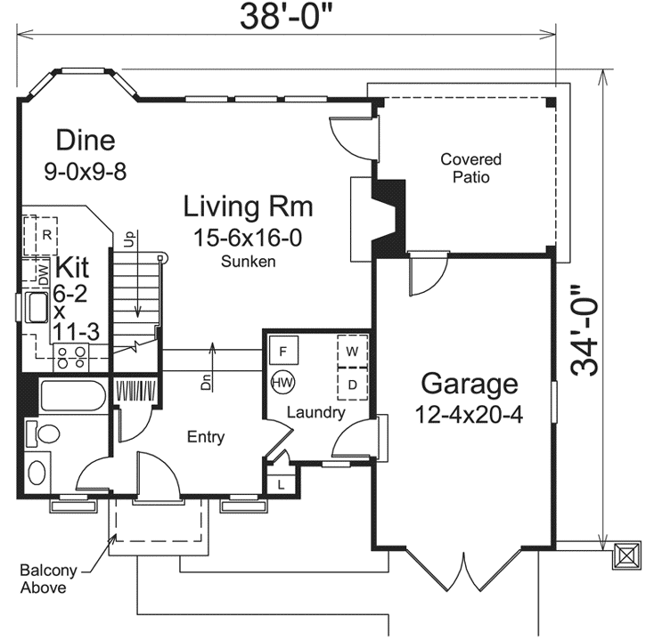 Main Floor Plan: 77-342