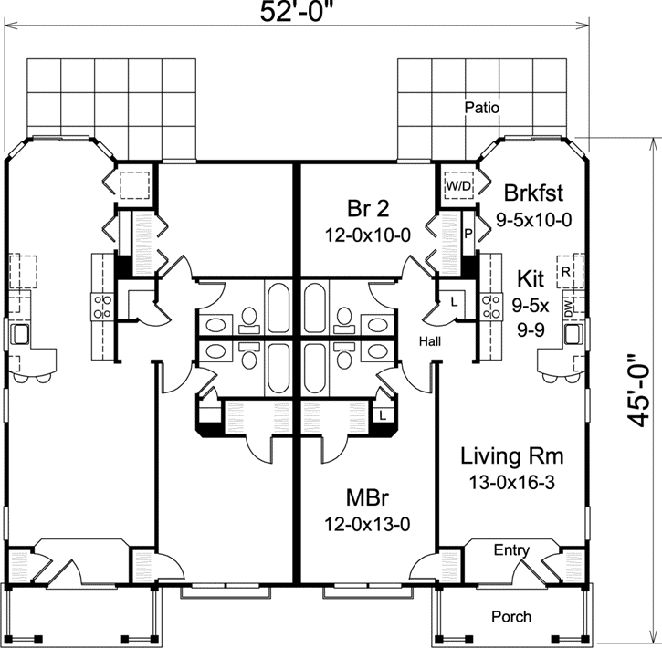 Main Floor Plan: 77-350