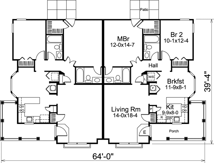 Main Floor Plan: 77-351