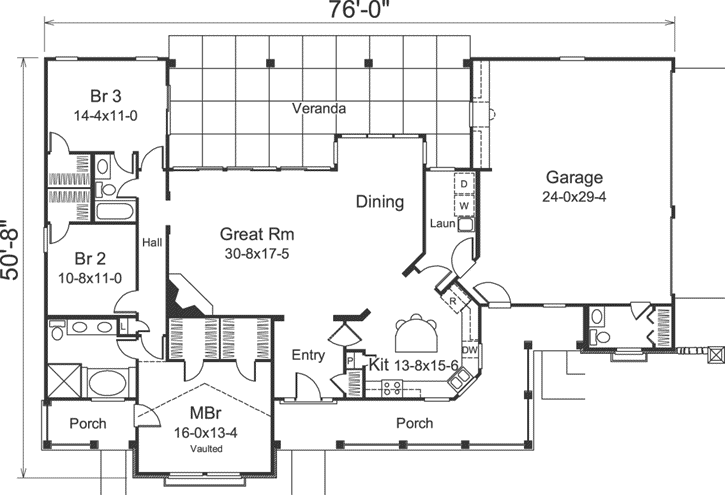 Main Floor Plan: 77-357
