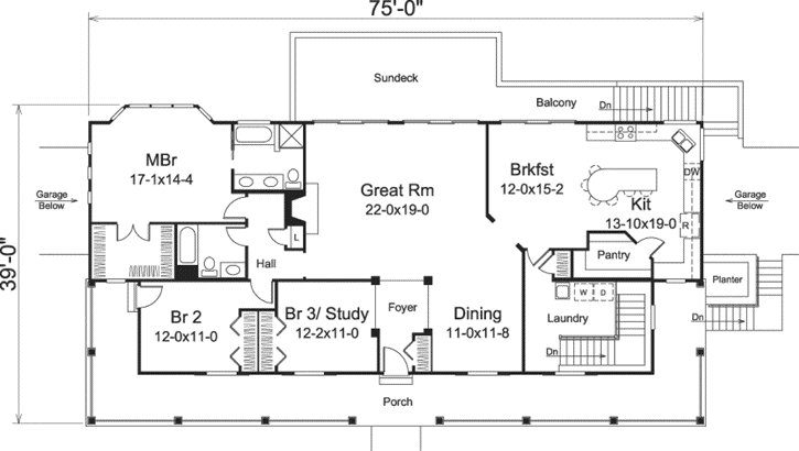 Main Floor Plan: 77-360