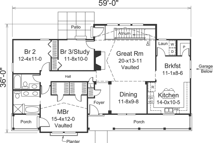 Main Floor Plan: 77-361