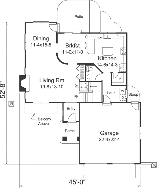 Main Floor Plan: 77-363