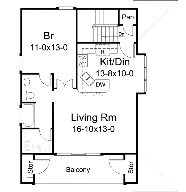 Upper/Second Floor Plan: 77-367