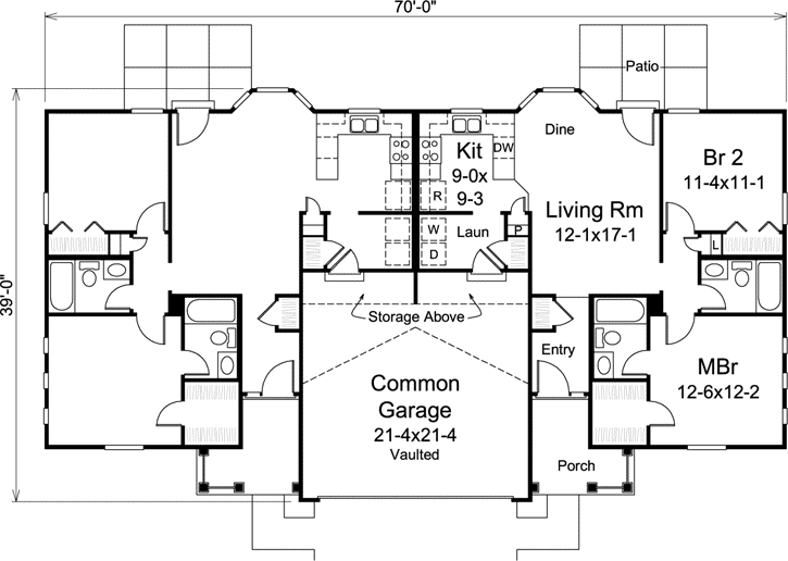 Main Floor Plan: 77-368