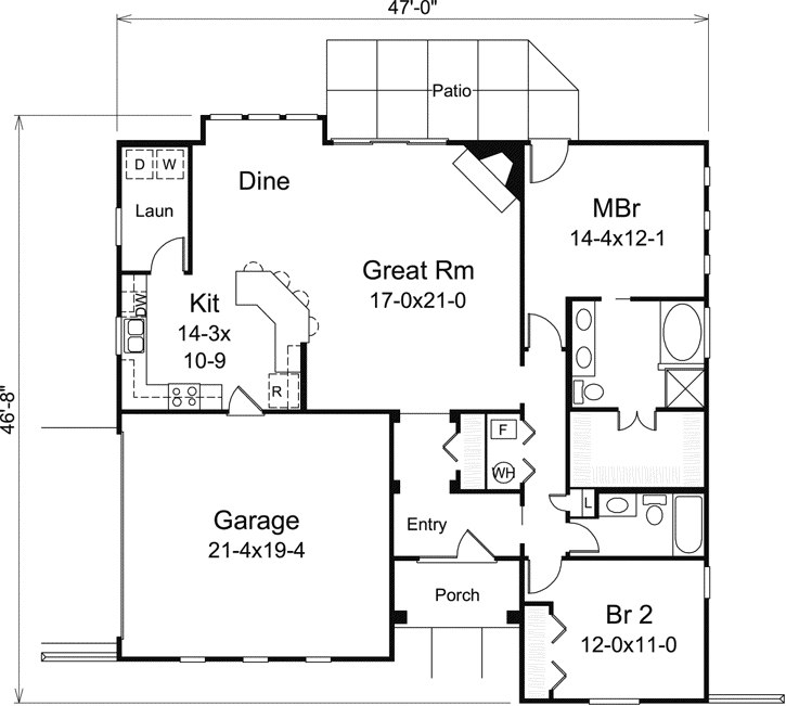 Main Floor Plan: 77-372