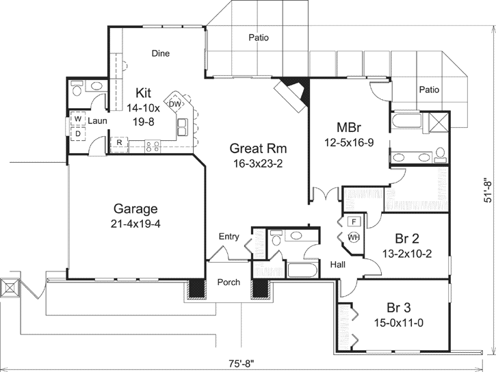 Main Floor Plan: 77-373