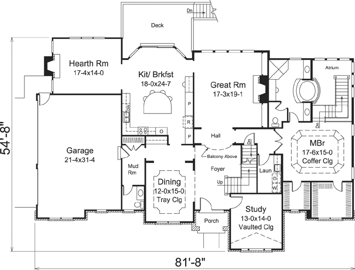 Main Floor Plan: 77-375