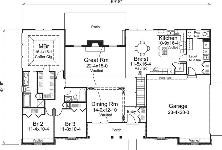 Main Floor Plan: 77-378