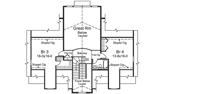 Upper/Second Floor Plan: 77-380