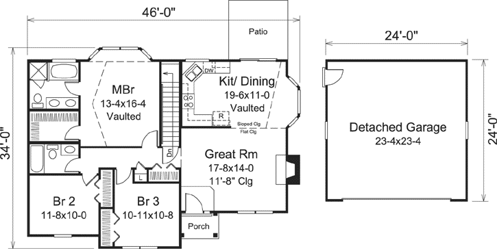 Main Floor Plan: 77-383