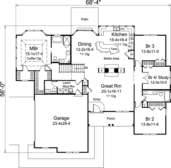 Main Floor Plan: 77-387
