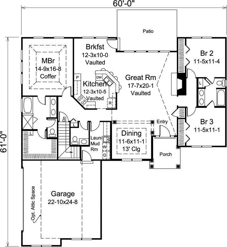 Main Floor Plan: 77-391