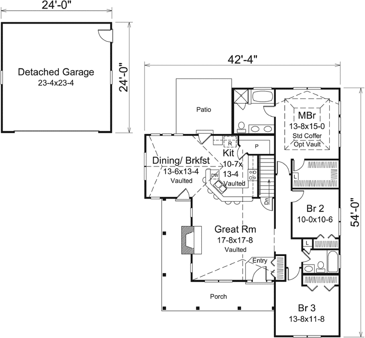 Main Floor Plan: 77-392