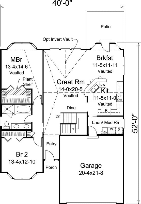 Main Floor Plan: 77-393