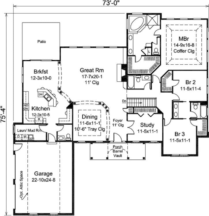 Main Floor Plan: 77-395