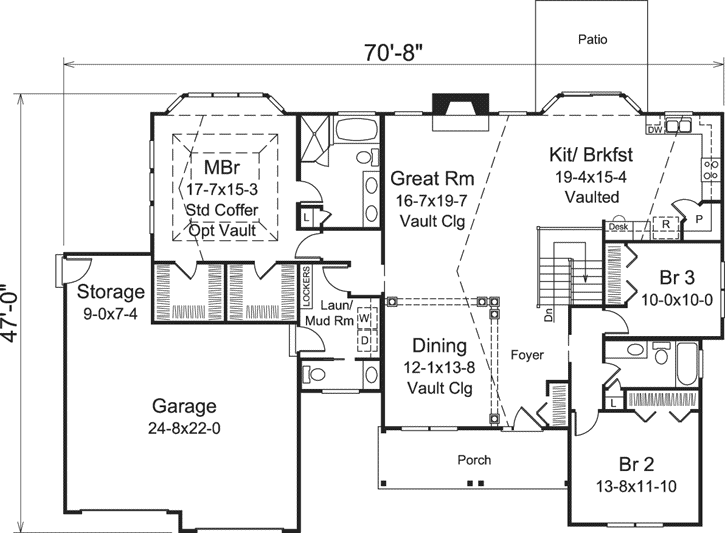Main Floor Plan: 77-396