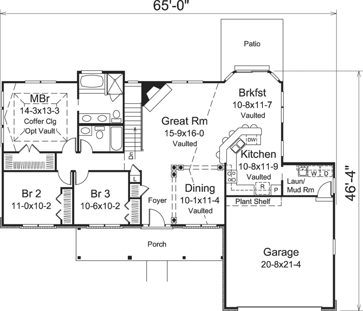 Main Floor Plan: 77-397