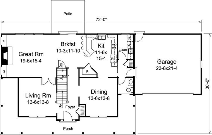 Main Floor Plan: 77-398