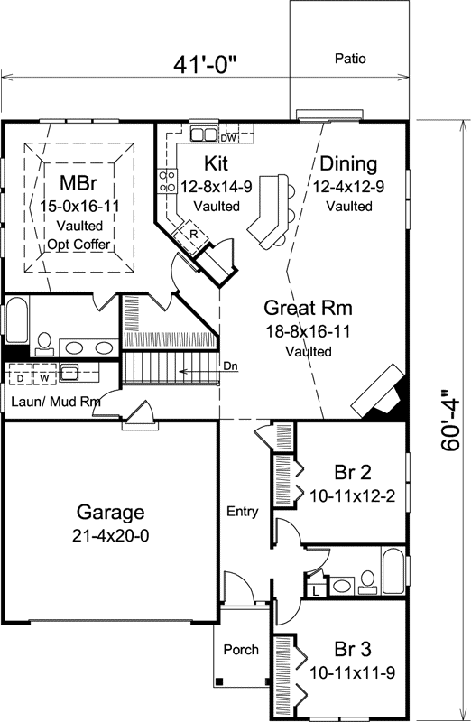 Main Floor Plan: 77-399