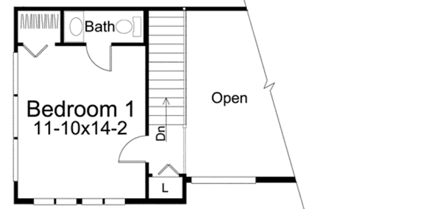 Upper/Second Floor Plan: 77-400