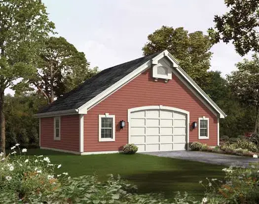 Farmhouse house plans 77-412 - front exterior, 912 sq ft, 0 bed, 0 bath house plans | Monster House Plans