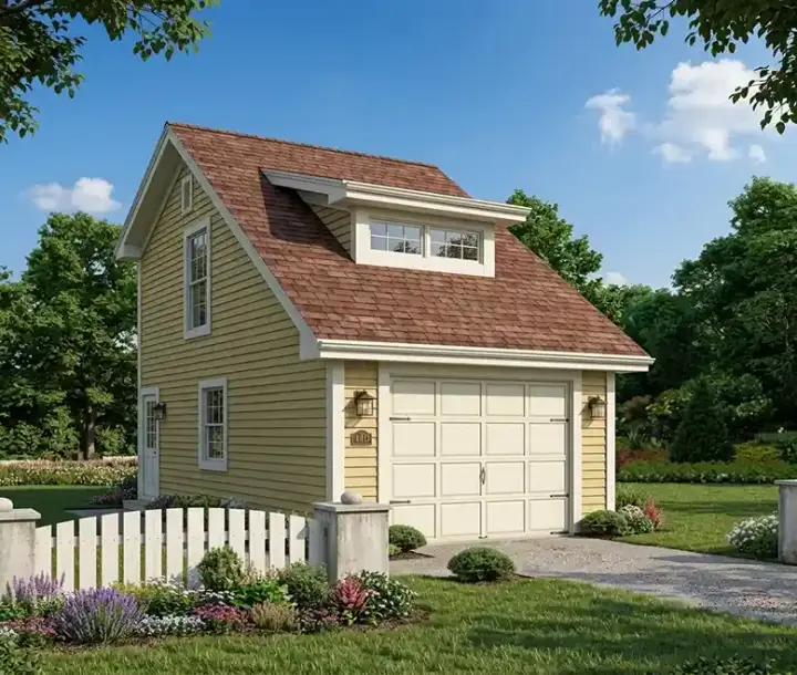 Bungalow house plans 77-416 - front exterior, 578 sq ft, 0 bed, 0 bath house plans | Monster House Plans