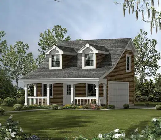 Country house plans 77-421 - front exterior, 996 sq ft, 0 bed, 0 bath house plans | Monster House Plans
