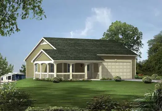 Country house plans 77-422 - front exterior, 1,622 sq ft, 0 bed, 0 bath house plans | Monster House Plans