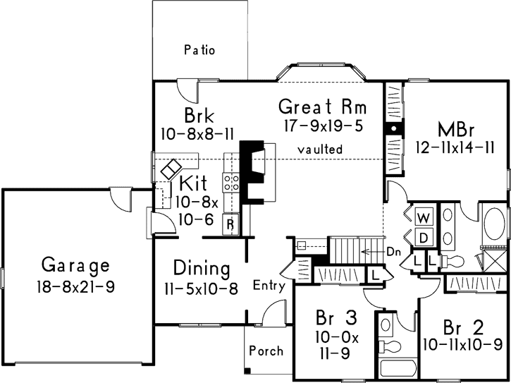 Main Floor Plan: 77-446