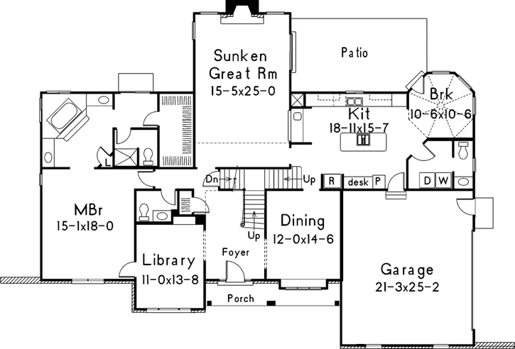 Main Floor Plan: 77-452