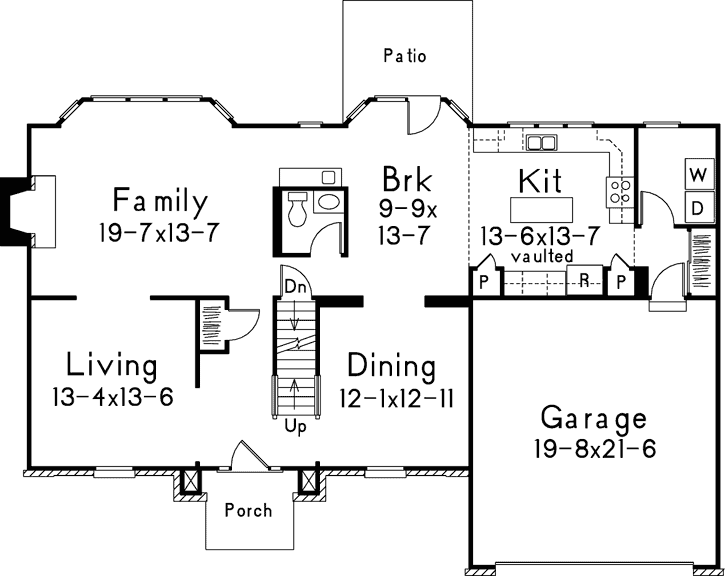 Main Floor Plan: 77-453
