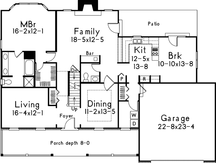 Main Floor Plan: 77-455