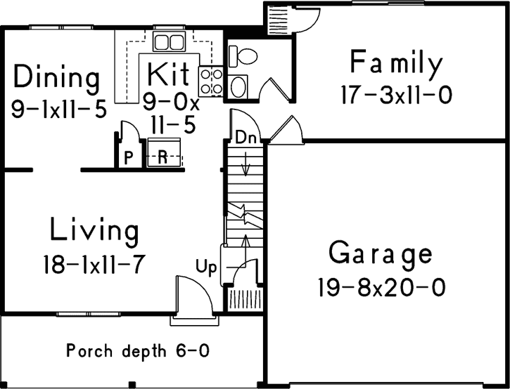 Main Floor Plan: 77-457