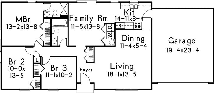 Main Floor Plan: 77-460