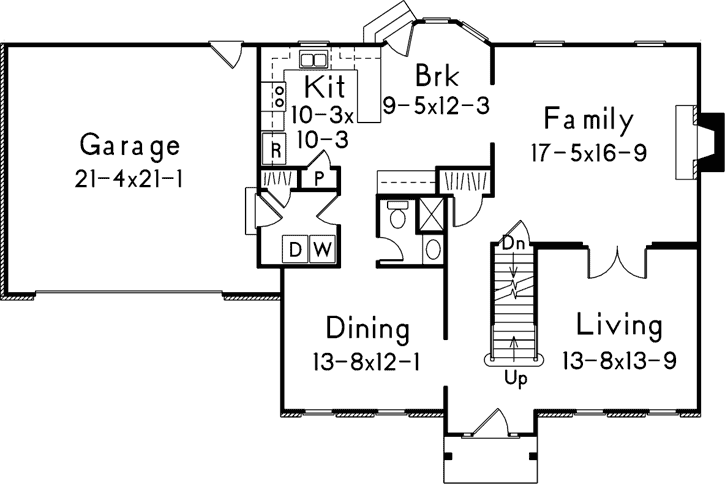 Main Floor Plan: 77-462