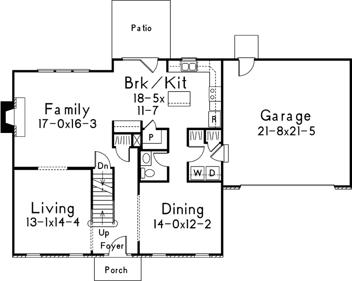 Main Floor Plan: 77-463