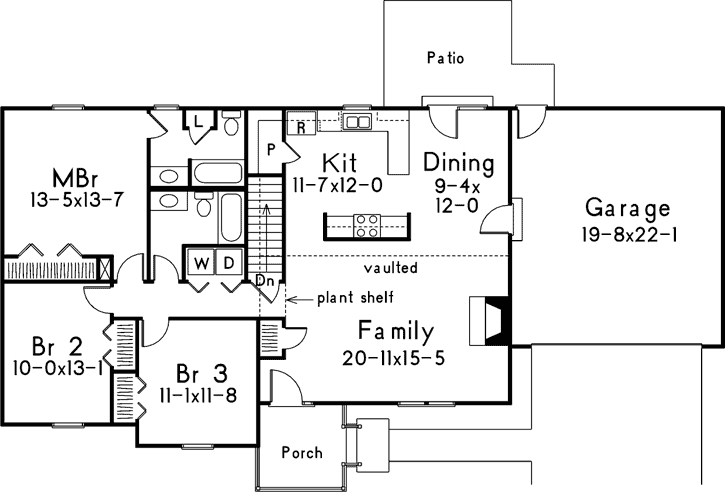 Main Floor Plan: 77-465