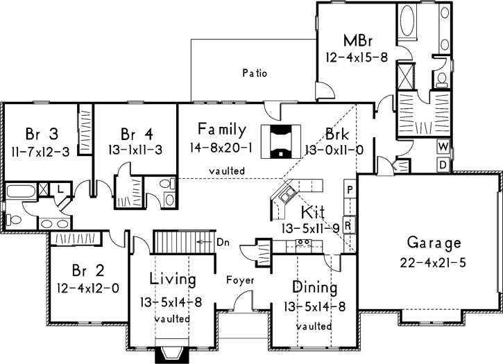 Main Floor Plan: 77-466