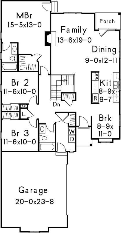 Main Floor Plan: 77-467