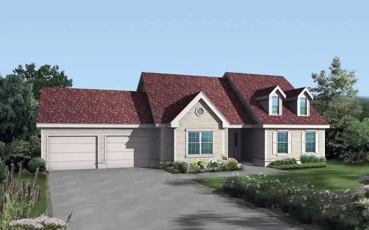 Country house plans 77-468 - front exterior, 1,642 sq ft, 3 bed, 2 bath house plans | Monster House Plans