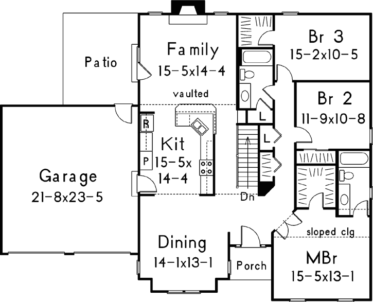 Main Floor Plan: 77-468