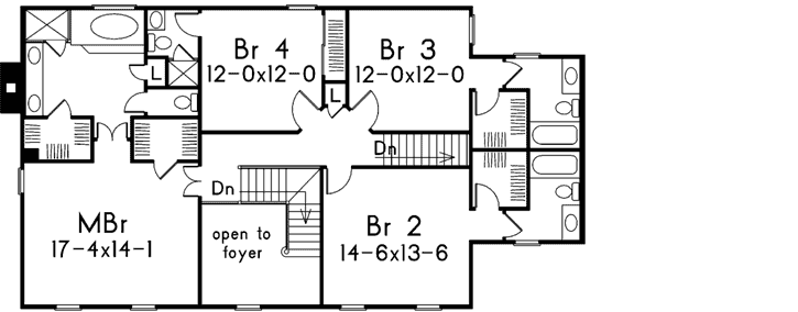Upper/Second Floor Plan: 77-470