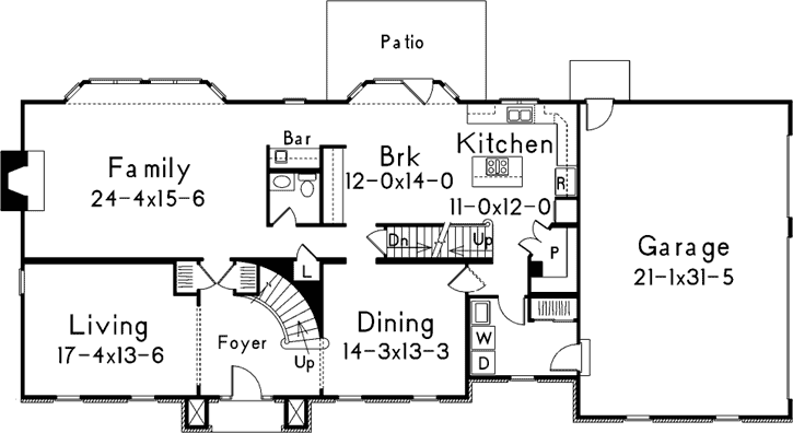 Main Floor Plan: 77-471