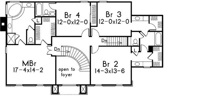 Upper/Second Floor Plan: 77-471